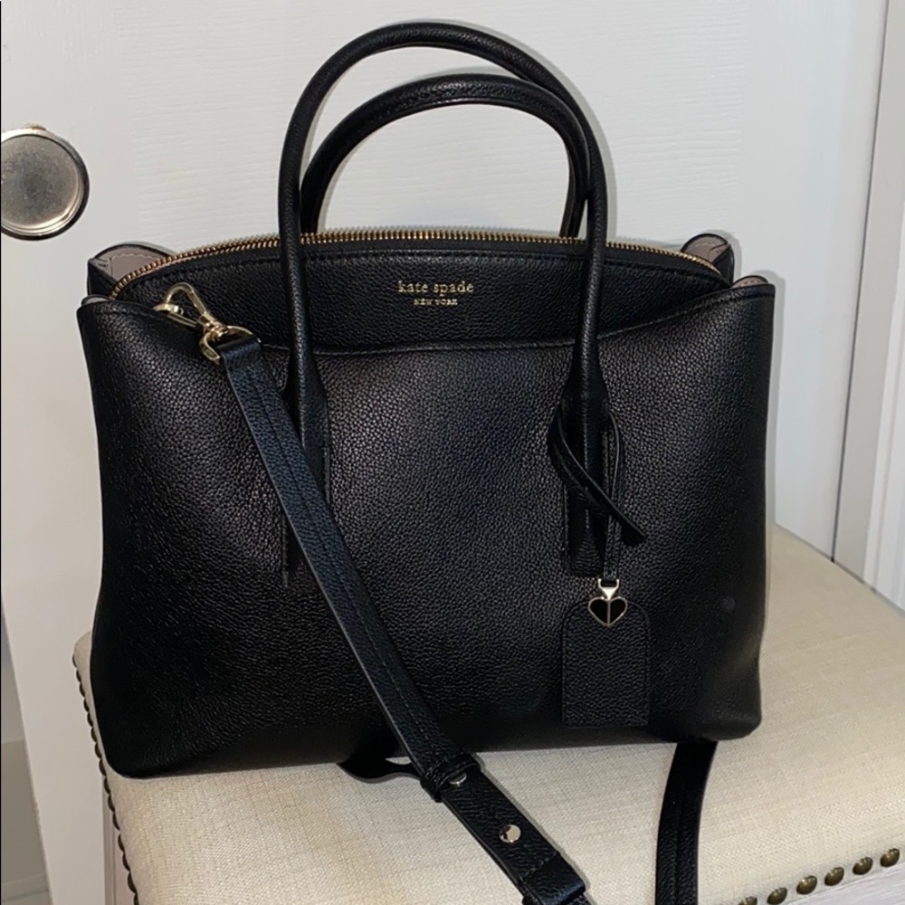 Kate space Large margaux leather satchel